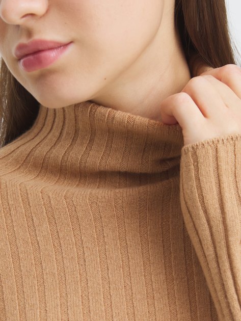 Женская водолазка MAISON DAVID, Артикул NZ8806, темно-бежевый | 4273111. Ракурс 3