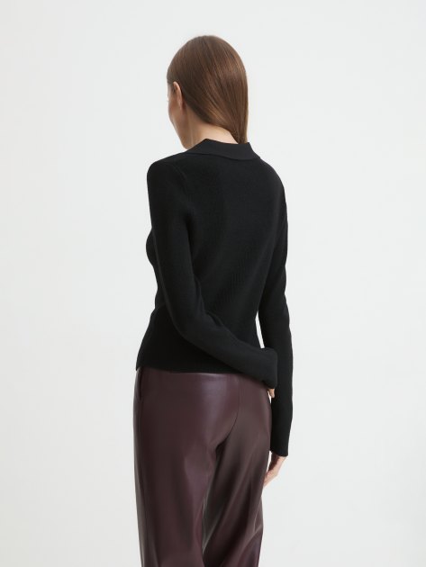 Женский пуловер MAISON DAVID, Артикул 6W2225, черный | 4273182. Ракурс 4