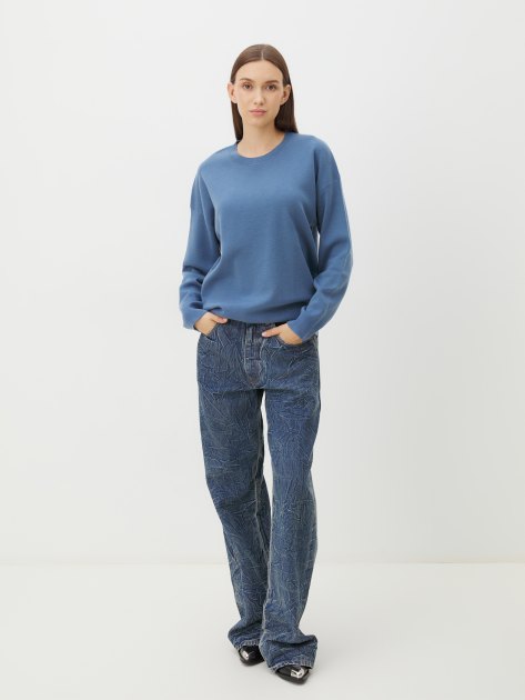 Женский джемпер MAISON DAVID, Артикул 30W099, светло-синий | 4273197. Ракурс 2