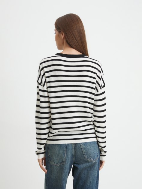 Женский джемпер MAISON DAVID, Артикул 30W112, молочно-белый | 4273222. Ракурс 4 Женский джемпер MAISON DAVID, Артикул 30W112, молочно-белый | 4273222. Ракурс 4