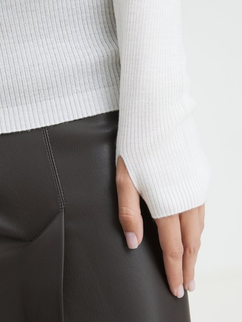 Женская водолазка MAISON DAVID, Артикул NZ1619, белый | 4273261. Ракурс 3