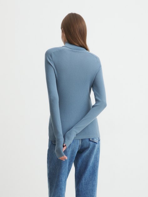Женская водолазка MAISON DAVID, Артикул NZ1619, серо-голубой | 4273285. Ракурс 4 Женская водолазка MAISON DAVID, Артикул NZ1619, серо-голубой | 4273285. Ракурс 4