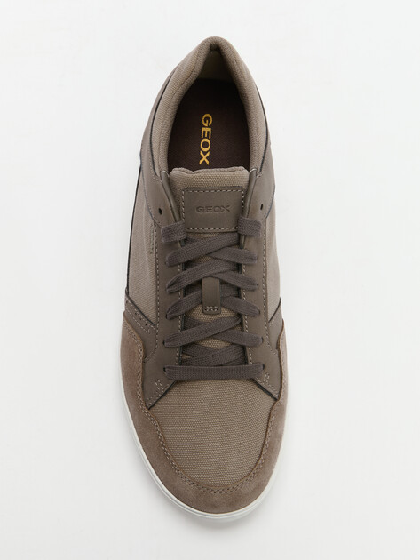 Мужские кеды GEOX U WALEE, Артикул U552CB, серо-коричневый | 4274992. Ракурс 5
