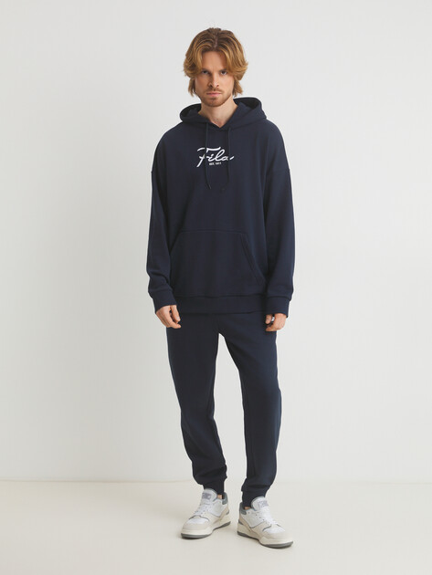 Мужское худи FILA, Артикул 133214, темно-синий | 4275409. Ракурс 2