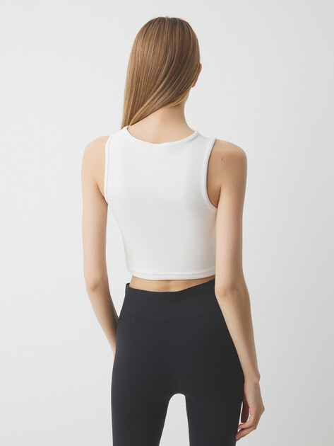 Женский топ FILA, Артикул 133368, молочно-белый | 4275468. Ракурс 4