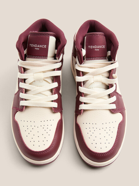 Женские высокие кеды TENDANCE, Артикул FP-J1-1W, вишневый | 4275636. Ракурс 5