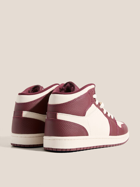 Женские высокие кеды TENDANCE, Артикул FP-J1-1W, вишневый | 4275636. Ракурс 6