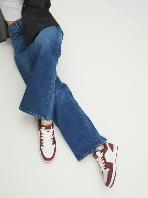 Женские кеды TENDANCE, Артикул FP-J1-2W, вишневый | 4275830. Ракурс 2