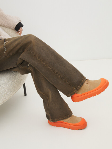 Женские ботинки TENDANCE, Артикул HC88880X-1, бежево-коричневый | 4277903. Ракурс 2