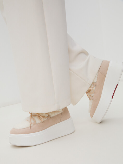 Женские угги TENDANCE, Артикул HC1736Y-34, бежево-розовый | 4278160. Ракурс 2 Женские угги TENDANCE, Артикул HC1736Y-34, бежево-розовый | 4278160. Ракурс 2