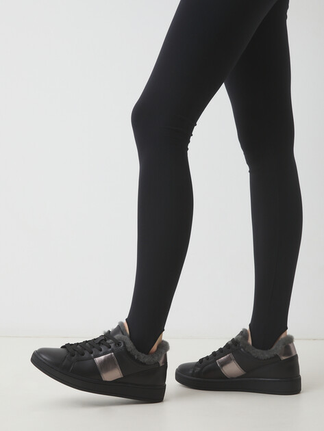 Женские кеды TENDANCE, Артикул HC2132-29, черный | 4278255. Ракурс 2