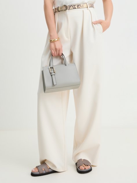 Женская сумка  FURLA, Артикул FURLA NUVOLA S BOSTON BAG, светло-серый | 4278744. Ракурс 2