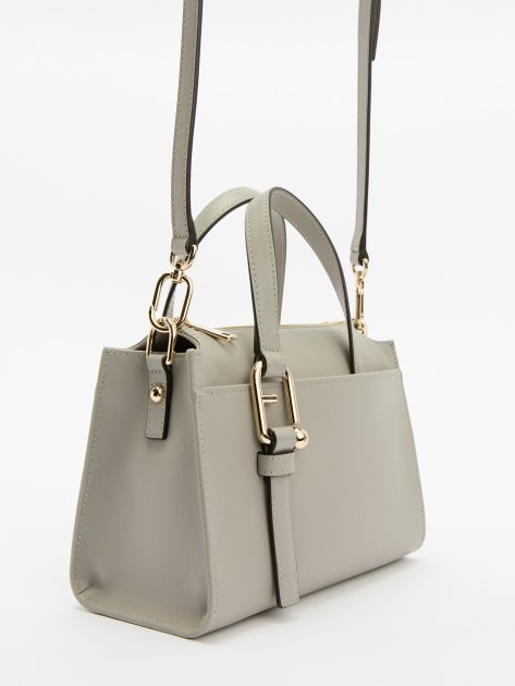 Женская сумка  FURLA, Артикул FURLA NUVOLA S BOSTON BAG, светло-серый | 4278744. Ракурс 3