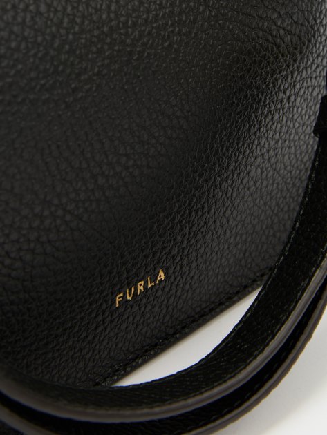 Женская сумка на плечо FURLA, Артикул FURLA NUVOLA MINI BUCKET BAG 20, черный | 4278850. Ракурс 4 Женская сумка на плечо FURLA, Артикул FURLA NUVOLA MINI BUCKET BAG 20, черный | 4278850. Ракурс 4