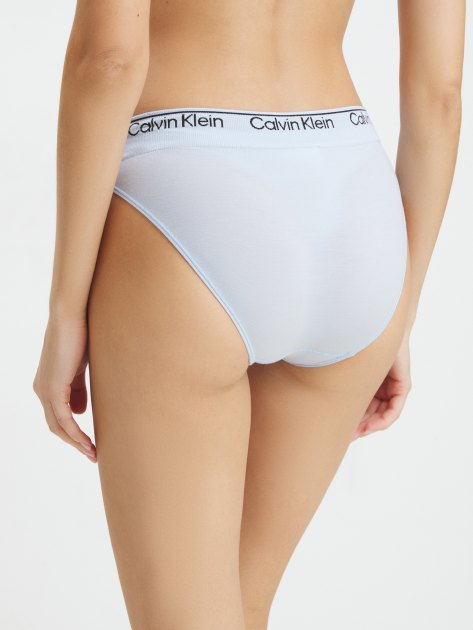 Женские трусы CALVIN KLEIN BIKINI, Артикул 000QF7096E, голубой | 4281457. Ракурс 2