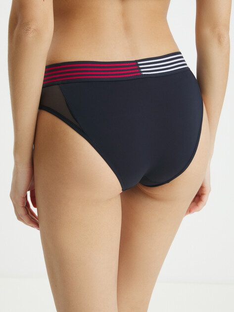 Женские трусы TOMMY HILFIGER BIKINI, Артикул UW0UW03541, темно-синий | 4282262. Ракурс 2