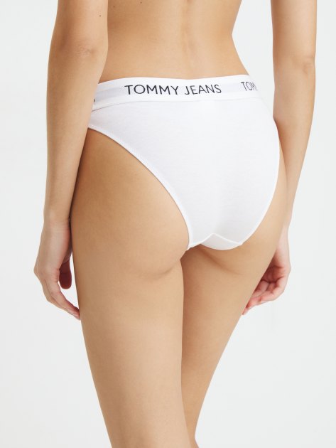 Женские трусы TOMMY JEANS BIKINI, Артикул UW0UW04693, белый | 4282514. Ракурс 2