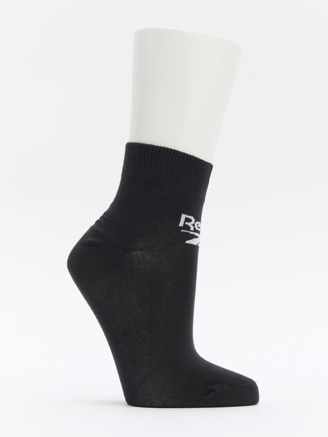 Мужские носки 3 шт. REEBOK ANKLE CORE B VECTOR C 3P, Артикул R-0429, черный | 4282742. Ракурс 2