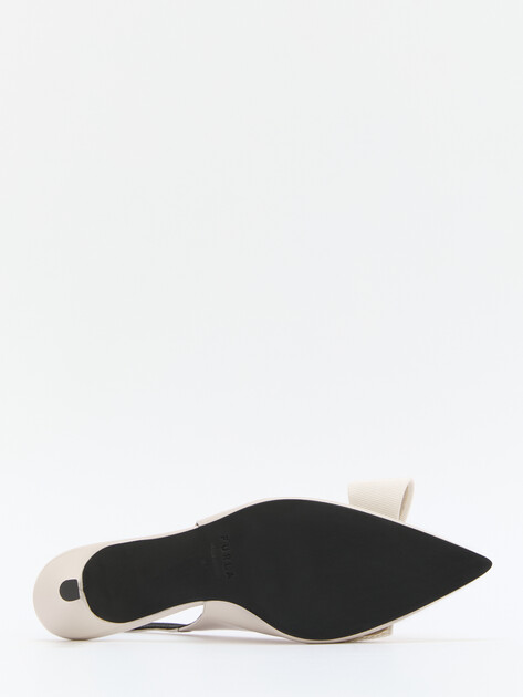 Женские туфли с открытой пяткой (слинг-бэк) FURLA FURLA SFERA, Артикул YJ05SFE, серовато-бежевый | 4284260. Ракурс 4