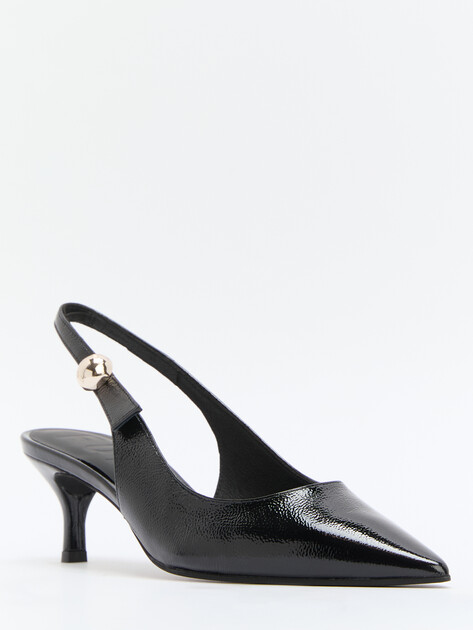 Женские туфли с открытой пяткой (слингбэк) FURLA FURLA SFERA, Артикул YJ07SFE, черный | 4284318. Ракурс 2