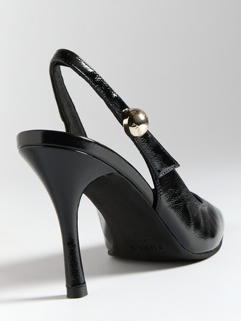 Женские туфли с открытой пяткой (слингбэк) FURLA FURLA SFERA, Артикул YJ08SFE, черный | 4284333. Ракурс 6