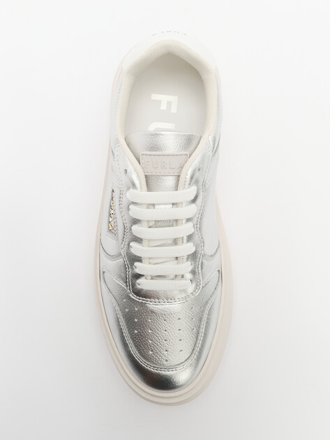 Женские кеды FURLA FURLASPORT, Артикул YJ17SPT, серебряный | 4284367. Ракурс 5