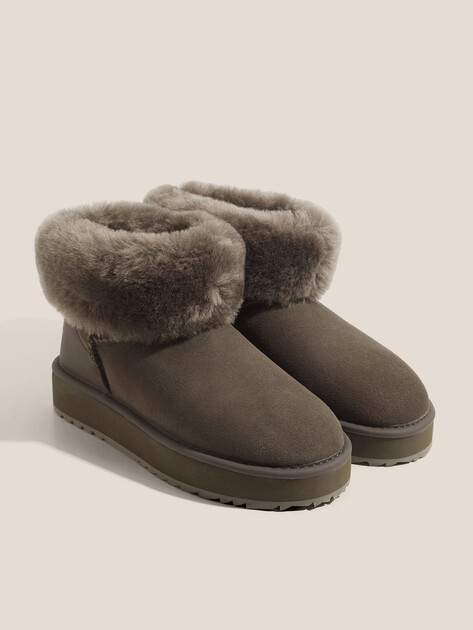 Женские угги TENDANCE, Артикул IM-RDV64, хаки | 4284520. Ракурс 3