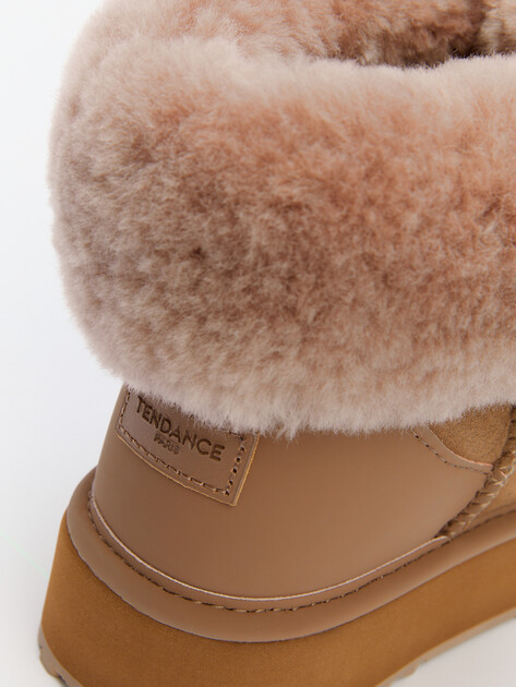 Женские угги TENDANCE, Артикул IM-RDV64B, бежево-коричневый | 4284612. Ракурс 5