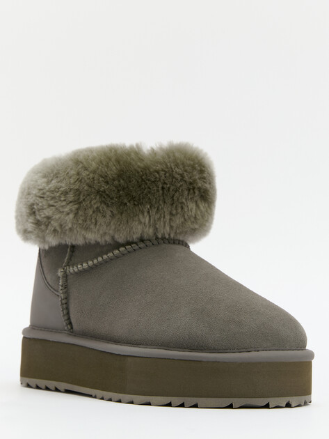 Женские угги TENDANCE, Артикул IM-RDV64B, серо-зеленый | 4284661. Ракурс 2