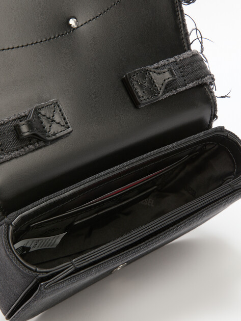 Женская сумка на плечо из денима DIESEL 1DR, Артикул X08396, черный | 4285109. Ракурс 5