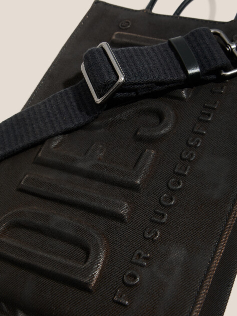 Мужская сумка с ручками из денима DIESEL LES SHOPPERS, Артикул X10282, черный | 4285559. Ракурс 2