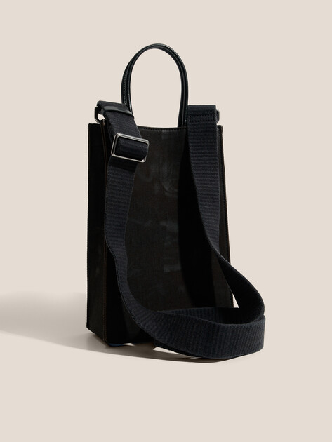 Мужская сумка с ручками из денима DIESEL LES SHOPPERS, Артикул X10282, черный | 4285559. Ракурс 3