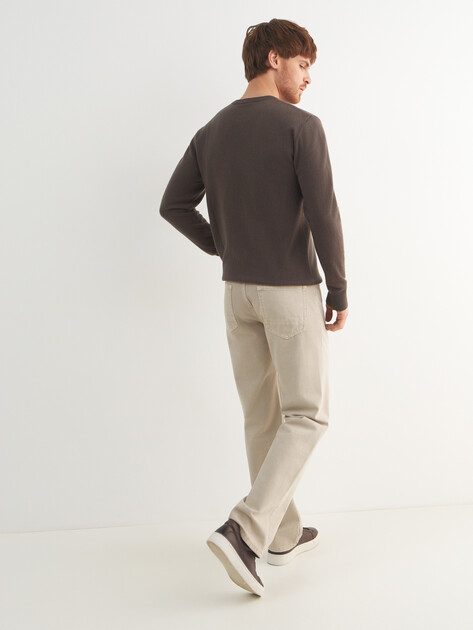 Мужской джемпер MAISON DAVID, Артикул SY-03, серо-коричневый | 4286314. Ракурс 4