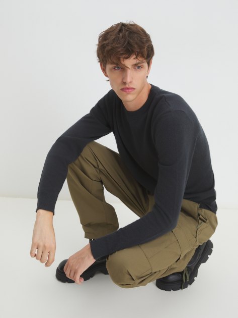 Мужской джемпер MAISON DAVID, Артикул SY-03, темно-серый | 4286345. Ракурс 5