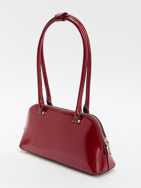 Женская сумка  GUESS ARNELA SHOULDER SATCHEL, Артикул HWNG9496080, вишневый | 4286436. Ракурс 4