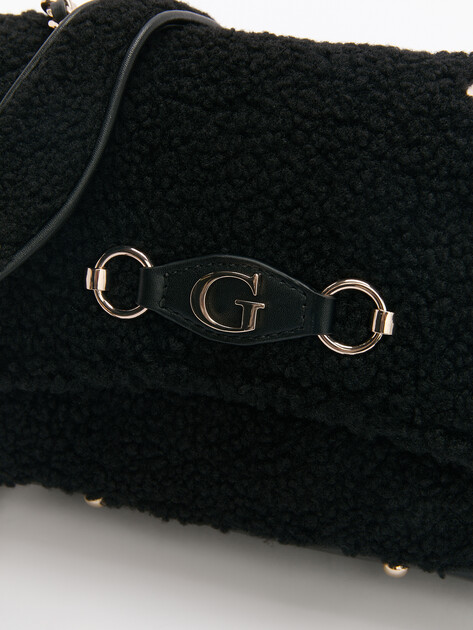 Кросс-боди GUESS ASLIA CONVERTIBLE XBODY FLAP, Артикул HWWG9532210, черный | 4286456. Ракурс 3