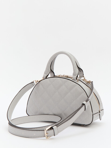 Женская сумка с ручками GUESS BESSEY BOWLER, Артикул HWGG9522050, бледно-серый | 4286501. Ракурс 4