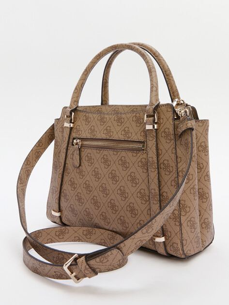 Женский тоут GUESS ECO ERICA 2 COMP SATCHEL, Артикул HWESG951006, темно-бежевый | 4286549. Ракурс 4