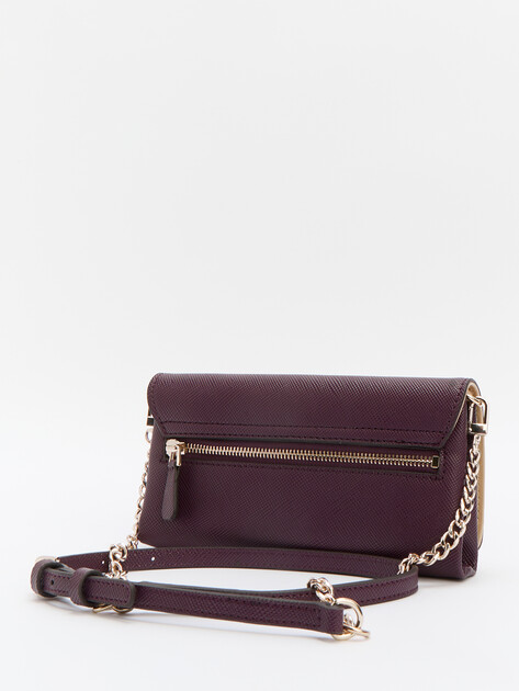 Кросс-боди GUESS NOELLE XBODY FLAP ORGANIZER, Артикул HWZG7879750, темно-фиолетовый | 4286770. Ракурс 4 Кросс-боди GUESS NOELLE XBODY FLAP ORGANIZER, Артикул HWZG7879750, темно-фиолетовый | 4286770. Ракурс 4