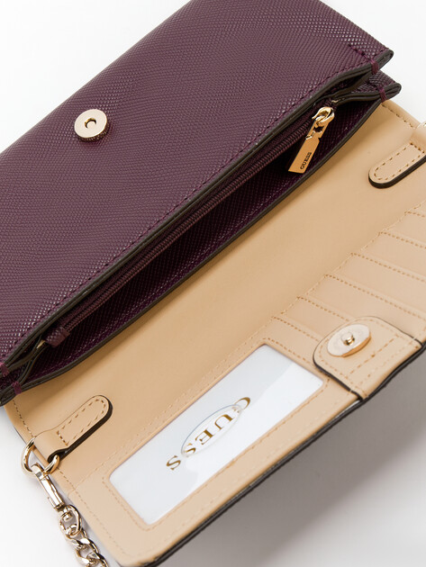 Кросс-боди GUESS NOELLE XBODY FLAP ORGANIZER, Артикул HWZG7879750, темно-фиолетовый | 4286770. Ракурс 5 Кросс-боди GUESS NOELLE XBODY FLAP ORGANIZER, Артикул HWZG7879750, темно-фиолетовый | 4286770. Ракурс 5