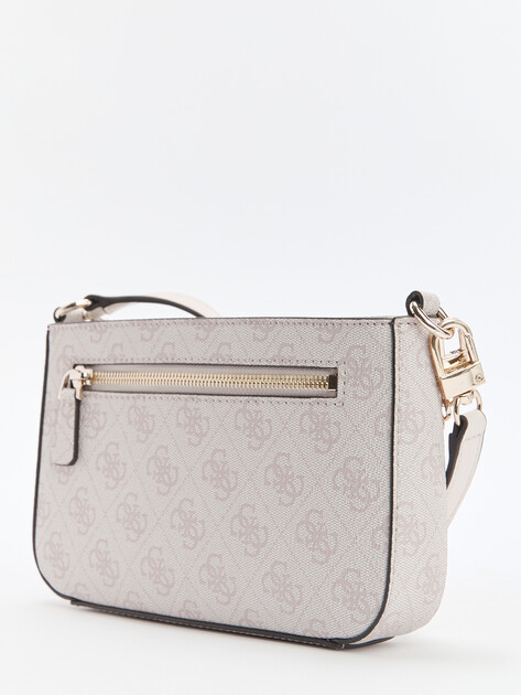 Женская сумка на плечо GUESS NOELLE MINI TOP ZIP SHOULDER, Артикул HWBD7879720, молочно-белый | 4286790. Ракурс 4