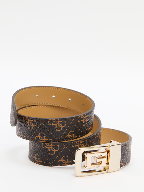 Женский двусторонний ремень GUESS ECO ERICA REV& ADJ BELT H30, Артикул BW9207P5130, темно-коричневый | 4286912. Ракурс 2 Женский двусторонний ремень GUESS ECO ERICA REV& ADJ BELT H30, Артикул BW9207P5130, темно-коричневый | 4286912. Ракурс 2