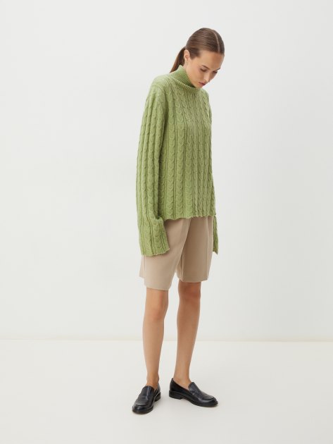 Женский свитер MAISON DAVID, Артикул 2024-007, фисташковый | 4286959. Ракурс 2