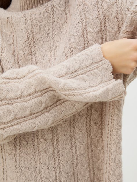 Женский свитер MAISON DAVID, Артикул 2024-007, серовато-бежевый | 4286980. Ракурс 3