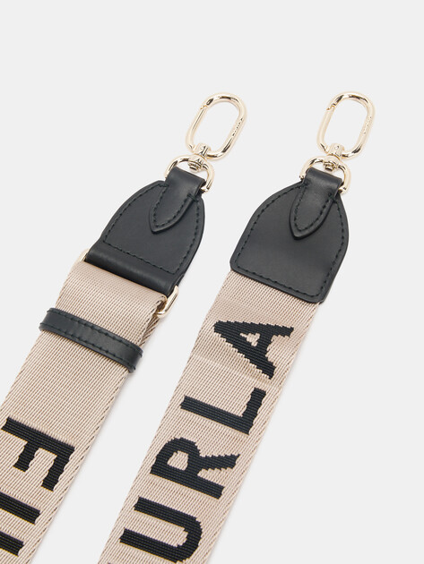 Женский ремень для сумки FURLA, Артикул FIONA SHOULDER STRAP, бежевый | 4287798. Ракурс 2