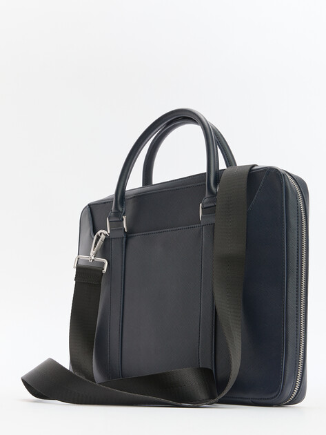 Мужская сумка с ручками GUESS PARMA DOC CASE W HNDL, Артикул HMECSAP3138, темно-синий | 4287943. Ракурс 4