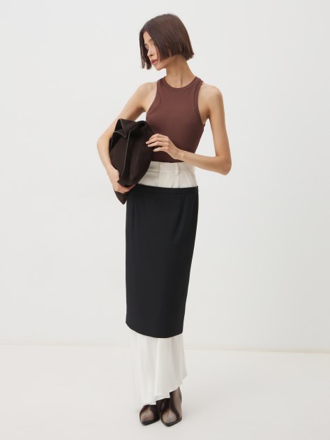 Женская майка MAISON DAVID JANE, Артикул JANE, коричневый | 4288362. Ракурс 2