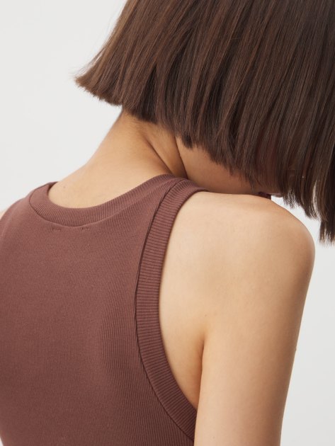 Женская майка MAISON DAVID JANE, Артикул JANE, коричневый | 4288362. Ракурс 3