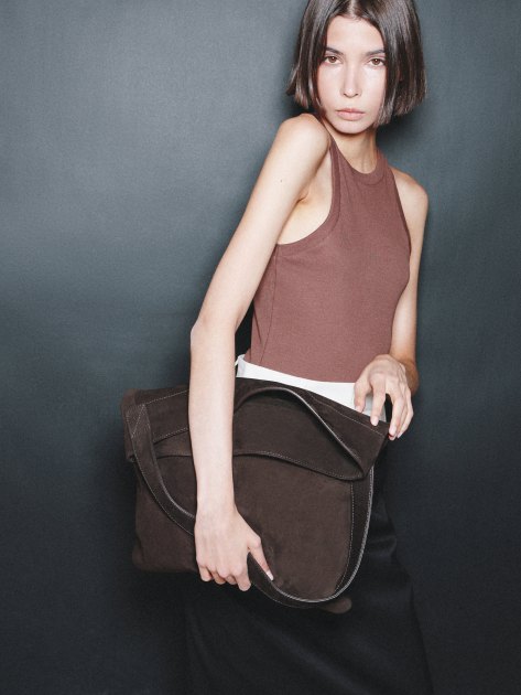 Женская майка MAISON DAVID JANE, Артикул JANE, коричневый | 4288362. Ракурс 5