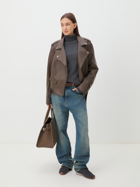 Женская косуха MAISON DAVID DEBBY, Артикул DEBBY, серовато-коричневый | 4288519. Ракурс 2